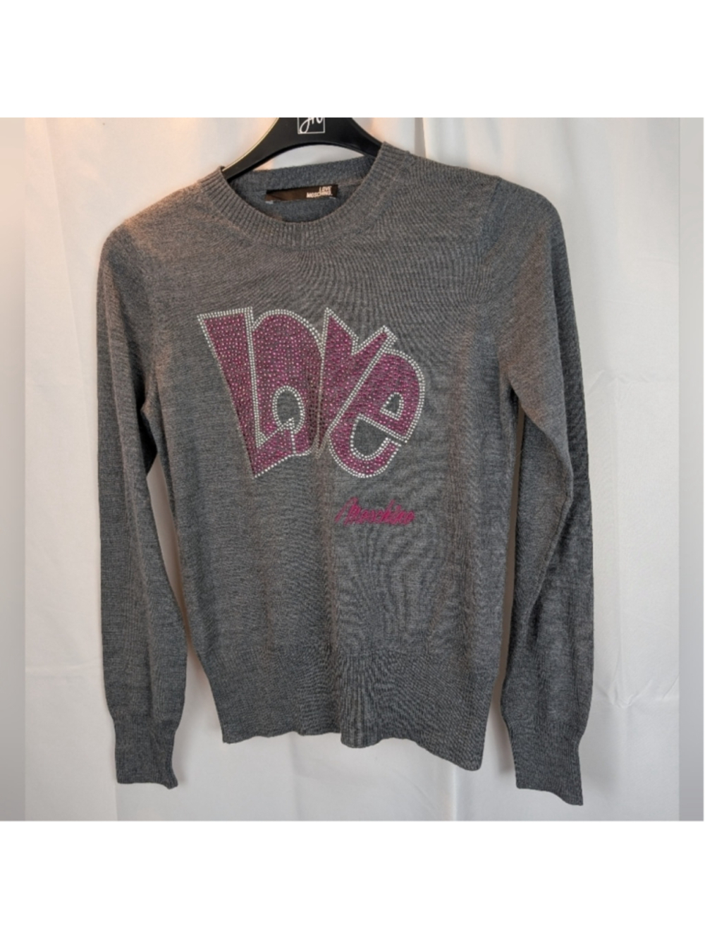 Love Moschino wool blend sweater size 8 like new condition
